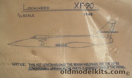 KR Models 1/72 Lockheed XF-90 plastic model kit